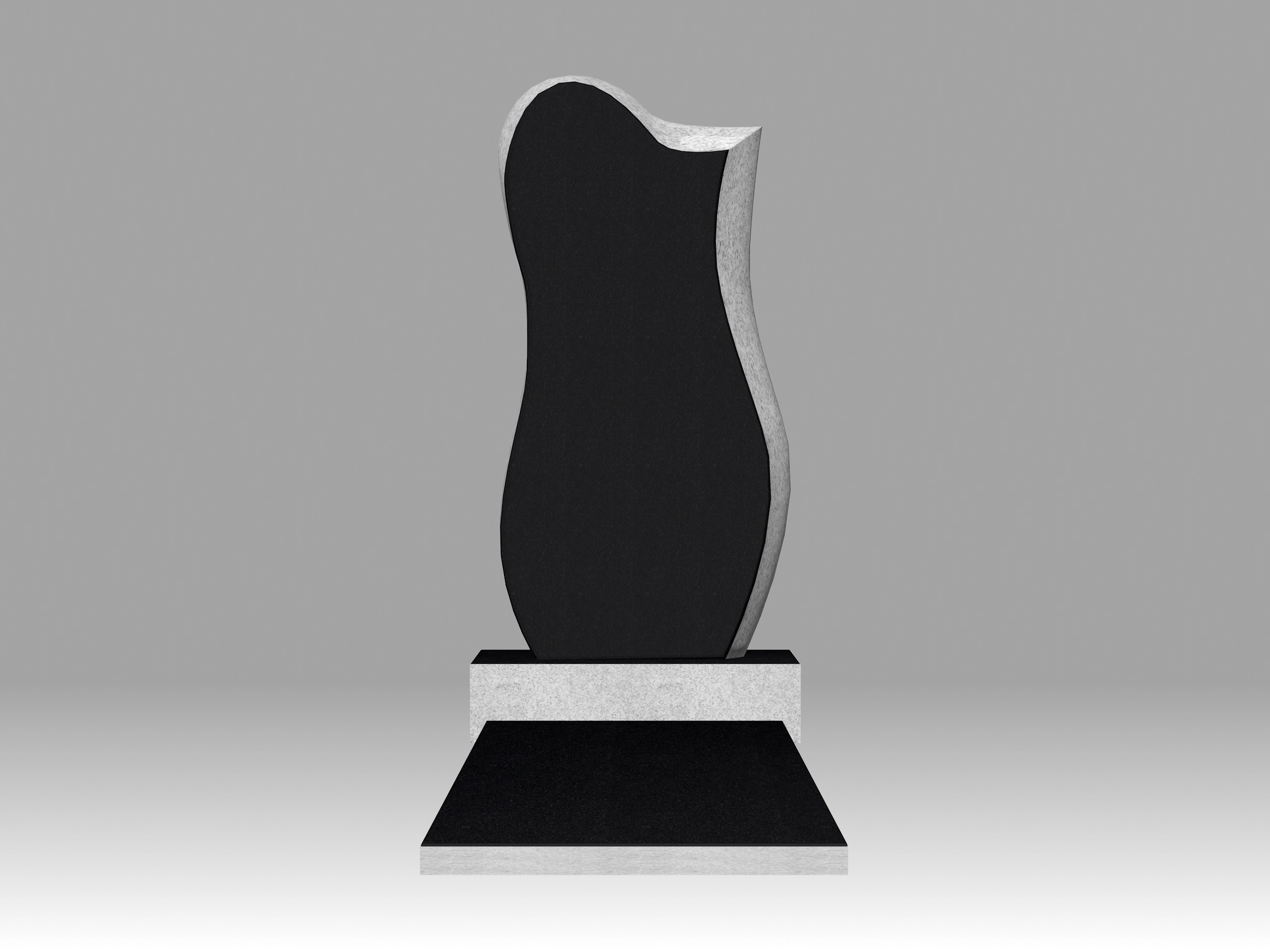 Памятник 29О фигурный с плитой 3см 100х50