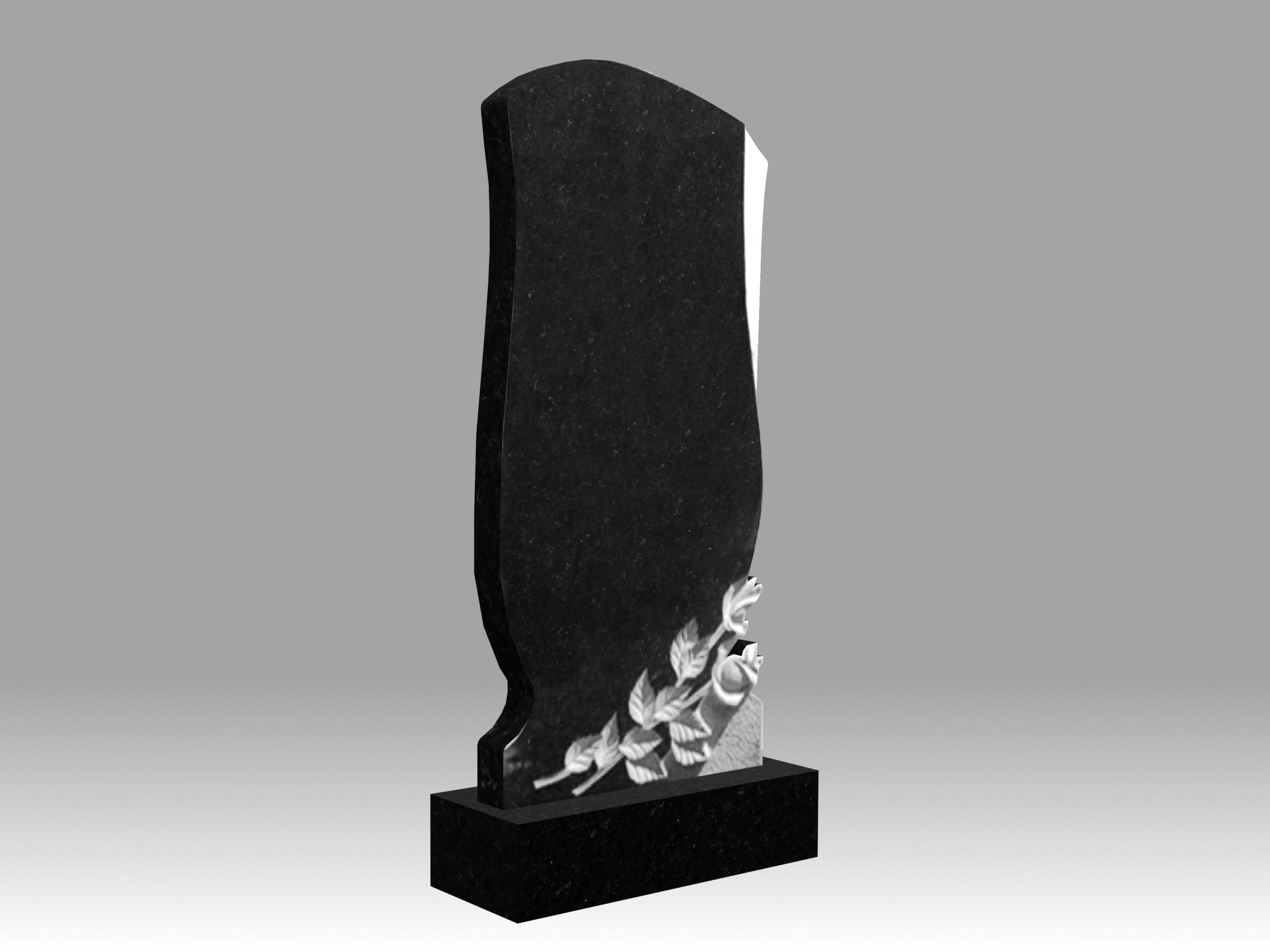 Памятник 16К с цветами 120х60