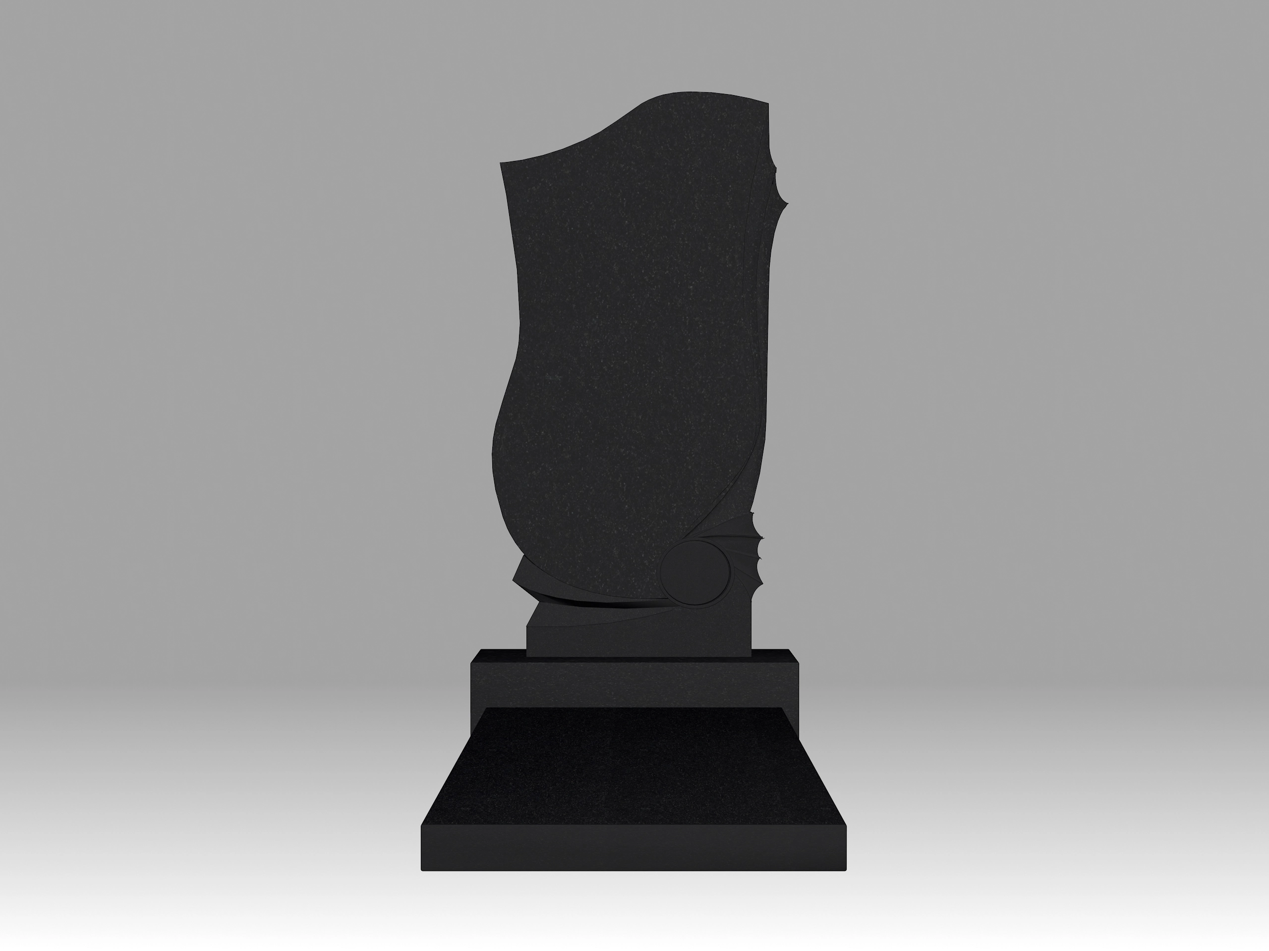 Памятник 28К фигурный с плитой 5см 120х60