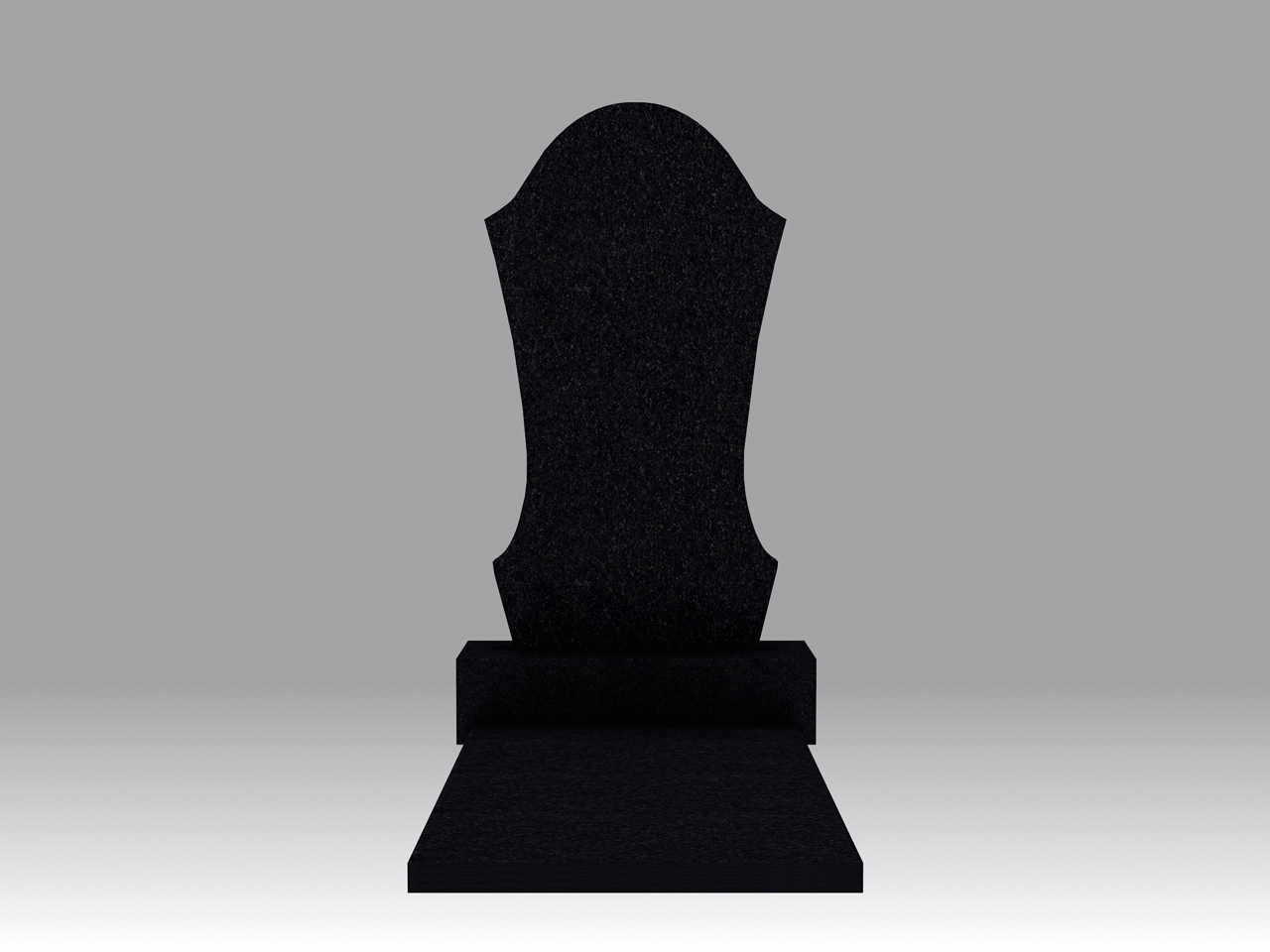 Памятник 5К фигурный с плитой 3см 120х60